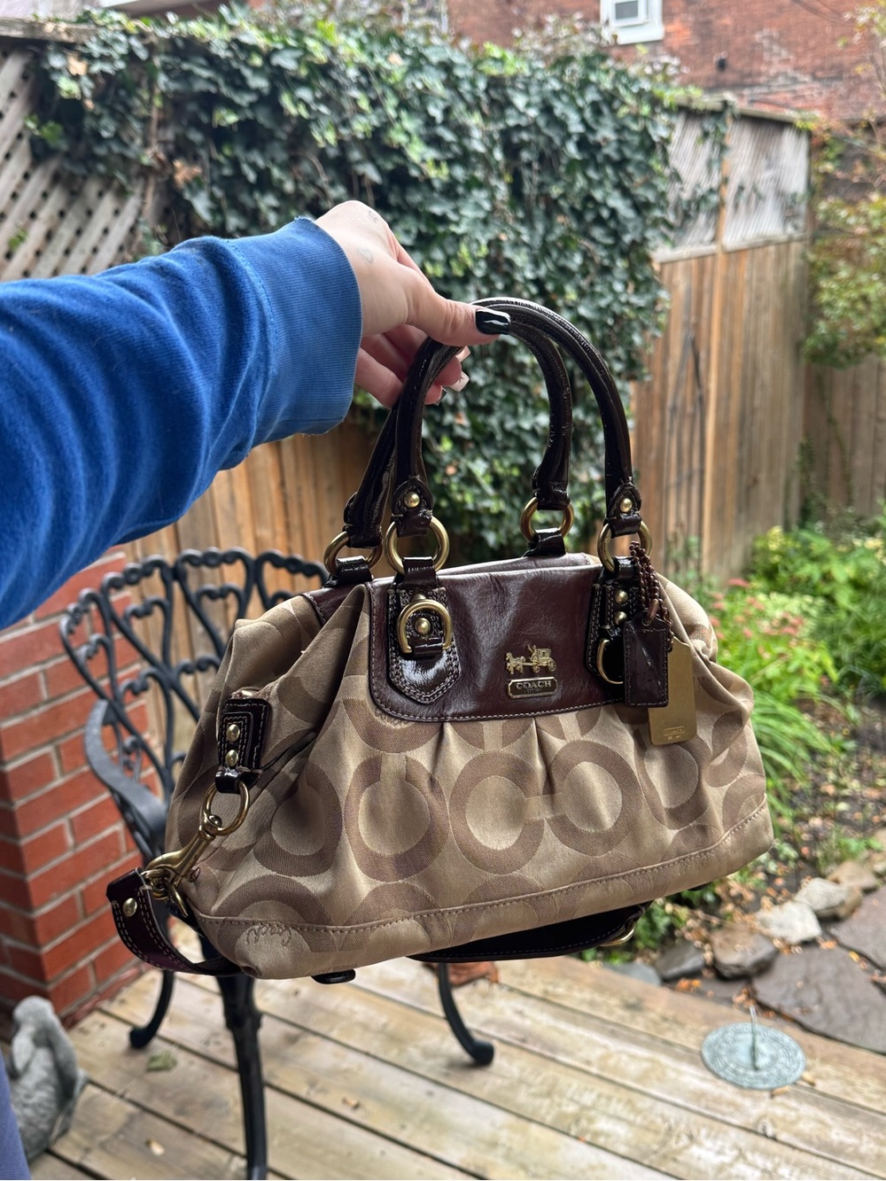 Coach brown purse